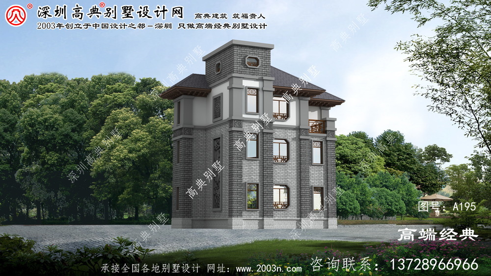 崇川区儒雅气质中式风格自建别墅设计图纸